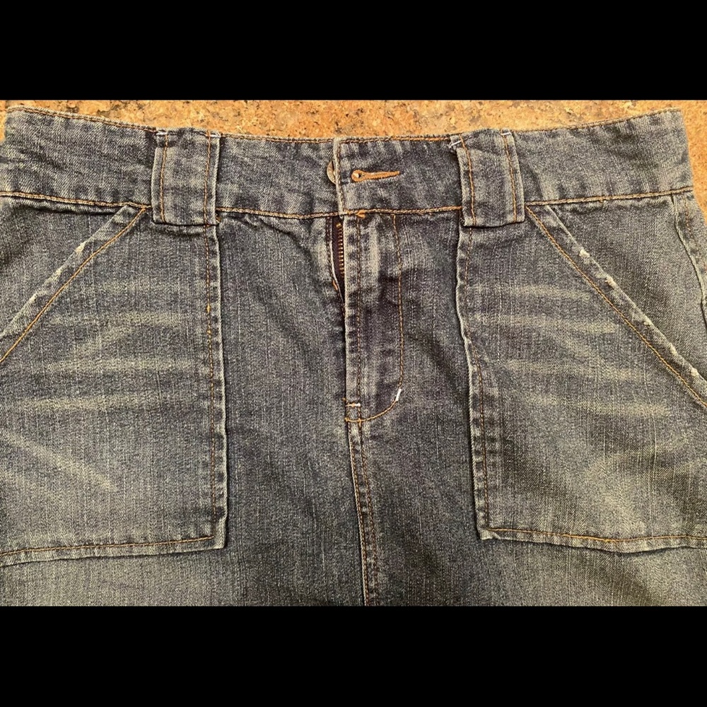 Vintage distress Jean skirt size 16 plus